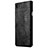 Coque Plastique Rigide Motif Cuir pour Blackberry KEYone Noir Petit