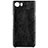Coque Plastique Rigide Motif Cuir pour Blackberry KEYone Noir Petit