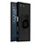 Coque Plastique Rigide Sables Mouvants et Support Bague Anneau pour Sony Xperia X Compact Noir Petit