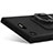 Coque Plastique Rigide Sables Mouvants et Support Bague Anneau pour Sony Xperia XZ1 Compact Noir Petit