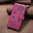 Coque Portefeuille Fleurs Livre Cuir Etui Clapet BF2 pour Oppo A74 4G Rose Rouge Petit