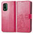 Coque Portefeuille Fleurs Livre Cuir Etui Clapet pour Nokia XR21 Rose Rouge