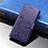 Coque Portefeuille Fleurs Livre Cuir Etui Clapet pour Samsung Galaxy S22 Plus 5G Violet
