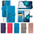 Coque Portefeuille Fleurs Livre Cuir Etui Clapet pour Samsung Galaxy S23 5G Petit
