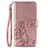 Coque Portefeuille Fleurs Livre Cuir Etui Clapet S02D pour Samsung Galaxy F41 Petit