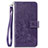 Coque Portefeuille Fleurs Livre Cuir Etui Clapet S02D pour Samsung Galaxy F41 Violet