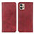 Coque Portefeuille Livre Cuir Etui Clapet A02D pour Motorola Moto G32 Rouge