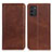 Coque Portefeuille Livre Cuir Etui Clapet A02D pour Nokia G100 Marron Petit