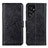 Coque Portefeuille Livre Cuir Etui Clapet A02D pour Samsung Galaxy S21 Ultra 5G Noir