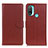 Coque Portefeuille Livre Cuir Etui Clapet A03D pour Motorola Moto E30 Marron Petit