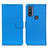 Coque Portefeuille Livre Cuir Etui Clapet A03D pour Motorola Moto G Pure Bleu Ciel