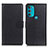 Coque Portefeuille Livre Cuir Etui Clapet A03D pour Motorola Moto G71 5G Noir