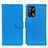 Coque Portefeuille Livre Cuir Etui Clapet A03D pour Oppo A74 4G Bleu Ciel