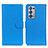 Coque Portefeuille Livre Cuir Etui Clapet A03D pour Oppo Reno6 Pro+ Plus 5G Bleu Ciel