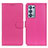 Coque Portefeuille Livre Cuir Etui Clapet A03D pour Oppo Reno6 Pro+ Plus 5G Rose Rouge
