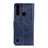 Coque Portefeuille Livre Cuir Etui Clapet A04D pour Motorola Moto One Fusion Bleu
