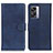 Coque Portefeuille Livre Cuir Etui Clapet A04D pour Oppo A56S 5G Bleu