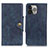 Coque Portefeuille Livre Cuir Etui Clapet A05 pour Apple iPhone 15 Pro Bleu Petit