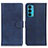 Coque Portefeuille Livre Cuir Etui Clapet A05D pour Motorola Moto Edge Lite 5G Bleu
