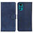 Coque Portefeuille Livre Cuir Etui Clapet A05D pour Motorola Moto G22 Bleu