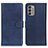 Coque Portefeuille Livre Cuir Etui Clapet A05D pour Nokia G400 5G Bleu Petit