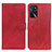 Coque Portefeuille Livre Cuir Etui Clapet A05D pour Oppo A54s Rouge
