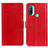 Coque Portefeuille Livre Cuir Etui Clapet A06D pour Motorola Moto E40 Rouge