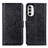 Coque Portefeuille Livre Cuir Etui Clapet A07D pour Motorola MOTO G52 Noir