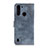 Coque Portefeuille Livre Cuir Etui Clapet A07D pour Motorola Moto One Fusion Bleu