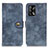 Coque Portefeuille Livre Cuir Etui Clapet A07D pour Oppo A74 4G Bleu