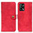 Coque Portefeuille Livre Cuir Etui Clapet A07D pour Oppo A74 4G Rouge