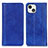 Coque Portefeuille Livre Cuir Etui Clapet A08 pour Apple iPhone 14 Bleu