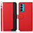 Coque Portefeuille Livre Cuir Etui Clapet A09D pour Motorola Moto Edge 20 5G Rouge