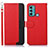 Coque Portefeuille Livre Cuir Etui Clapet A09D pour Motorola Moto G40 Fusion Rouge
