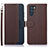 Coque Portefeuille Livre Cuir Etui Clapet A09D pour Oppo K9 Pro 5G Marron