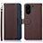 Coque Portefeuille Livre Cuir Etui Clapet A09D pour Xiaomi Poco C65 Marron