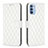 Coque Portefeuille Livre Cuir Etui Clapet B01F pour Motorola Moto G41 Blanc