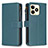 Coque Portefeuille Livre Cuir Etui Clapet B01F pour Realme C51 Vert