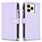 Coque Portefeuille Livre Cuir Etui Clapet B01F pour Realme C51 Violet Clair