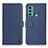 Coque Portefeuille Livre Cuir Etui Clapet B01H pour Motorola Moto G40 Fusion Bleu