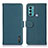 Coque Portefeuille Livre Cuir Etui Clapet B01H pour Motorola Moto G40 Fusion Vert