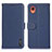Coque Portefeuille Livre Cuir Etui Clapet B01H pour Samsung Galaxy A22 5G SC-56B Bleu