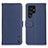 Coque Portefeuille Livre Cuir Etui Clapet B01H pour Samsung Galaxy S21 Ultra 5G Bleu
