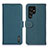 Coque Portefeuille Livre Cuir Etui Clapet B01H pour Samsung Galaxy S21 Ultra 5G Vert