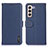 Coque Portefeuille Livre Cuir Etui Clapet B01H pour Samsung Galaxy S25 Plus 5G Bleu