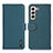 Coque Portefeuille Livre Cuir Etui Clapet B01H pour Samsung Galaxy S25 Plus 5G Vert Petit