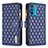 Coque Portefeuille Livre Cuir Etui Clapet B03F pour Motorola Moto G71 5G Bleu
