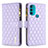 Coque Portefeuille Livre Cuir Etui Clapet B03F pour Motorola Moto G71 5G Violet