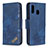 Coque Portefeuille Livre Cuir Etui Clapet B03F pour Samsung Galaxy A40 Bleu