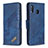 Coque Portefeuille Livre Cuir Etui Clapet B03F pour Samsung Galaxy M10S Bleu